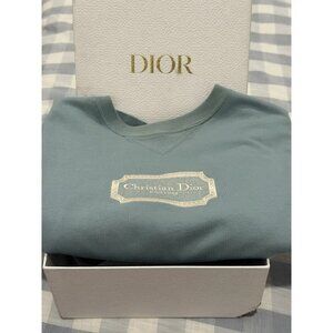 Christian Dior Men’s XS Short Sleeve T-Shirt Teal Blue (New)